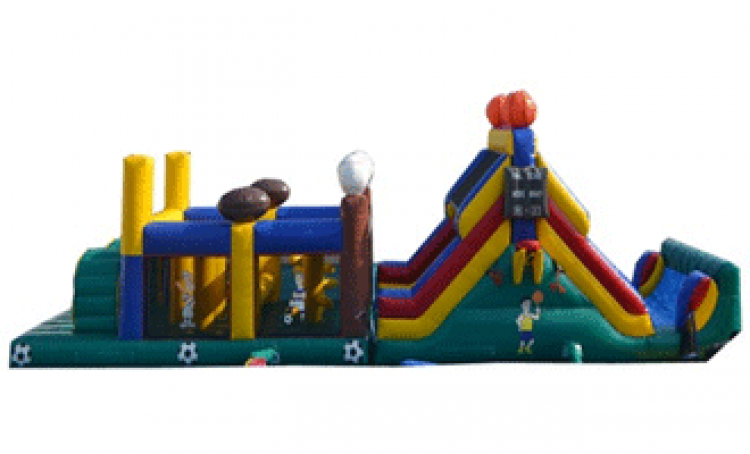 Sports Obstacle Course & Slide
