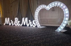 Marquee Letters - MR. & MRS.