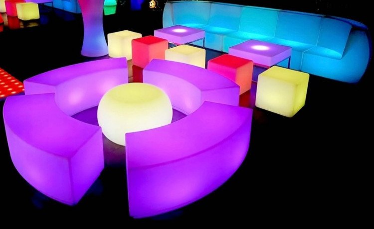 LED Lounge Table - Round