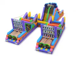 Fun House Obstacle Course with Slide