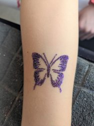 glitter butterfly 838598916 Glitter Body Tattoos (minimum 2 hours required)