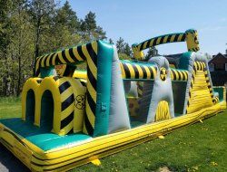 Toxic Meltdown Obstacle Course with Slide