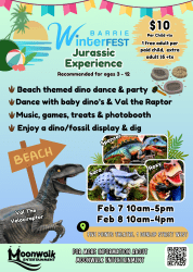 Winterfest Jurassic Jump Dino Beach & Dance Party